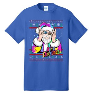 Santa Dj 90s Fancy Dress Costume And Christmas Dj Gift Tall T-Shirt