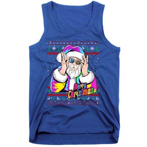 Santa Dj 90s Fancy Dress Costume And Christmas Dj Gift Tank Top