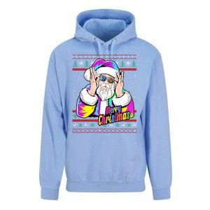 Santa Dj 90s Fancy Dress Costume And Christmas Dj Gift Unisex Surf Hoodie