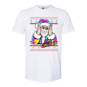 Santa Dj 90s Fancy Dress Costume And Christmas Dj Gift Softstyle CVC T-Shirt