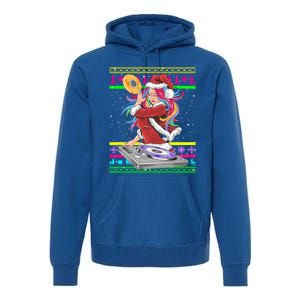 Santa Dj 90s Fancy Dress Costume And Christmas Dj Great Gift Premium Hoodie