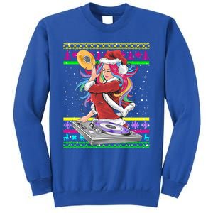 Santa Dj 90s Fancy Dress Costume And Christmas Dj Great Gift Tall Sweatshirt