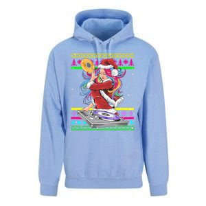 Santa Dj 90s Fancy Dress Costume And Christmas Dj Great Gift Unisex Surf Hoodie