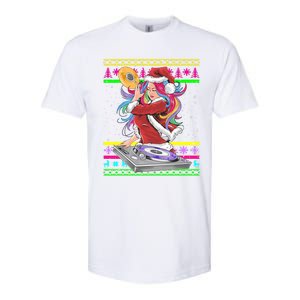 Santa Dj 90s Fancy Dress Costume And Christmas Dj Great Gift Softstyle CVC T-Shirt