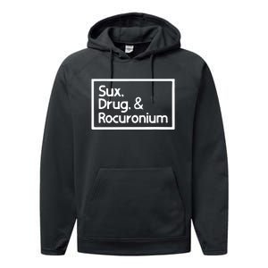 Sux Drugs And Rocuronium Performance Fleece Hoodie