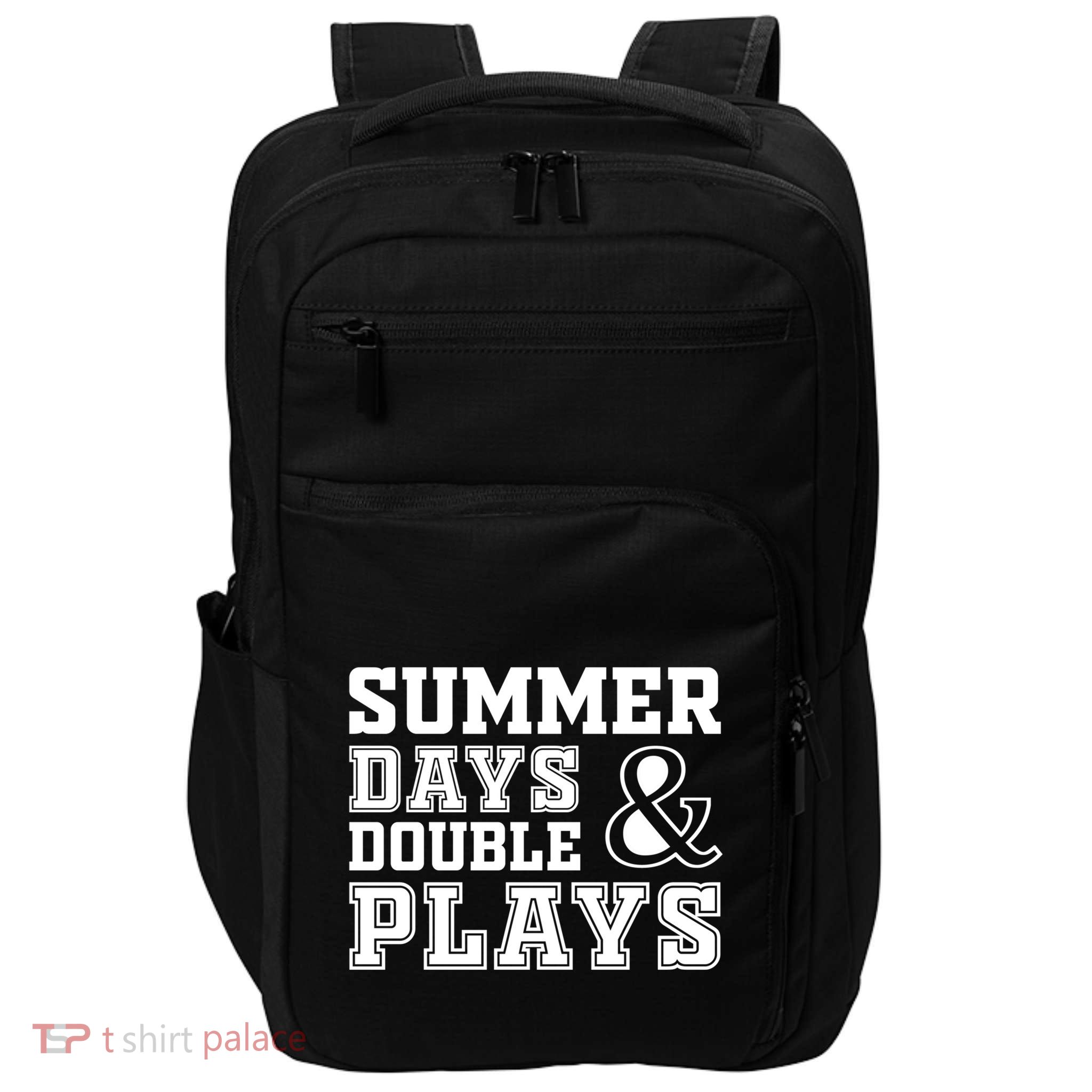 Summer Days and Double Plays Baseball Softball Summer Impact Tech Backpack