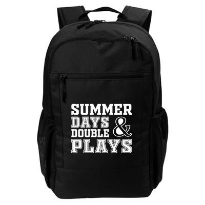 Summer Days and Double Plays Baseball Softball Summer Backpack