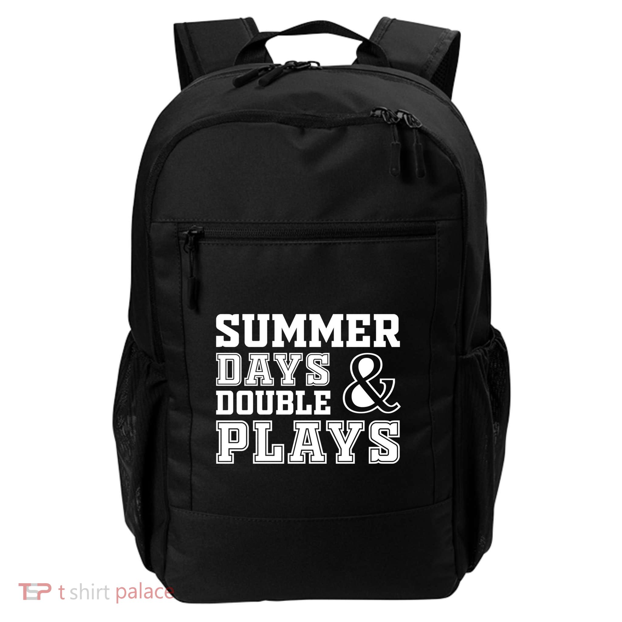 Summer Days and Double Plays Baseball Softball Summer Backpack
