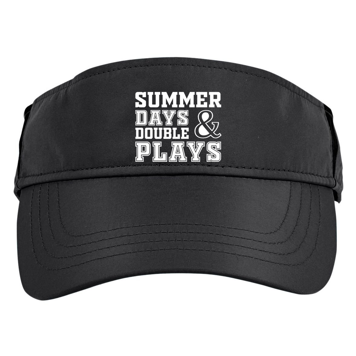 Summer Days and Double Plays Baseball Softball Summer Adult Drive Performance Visor