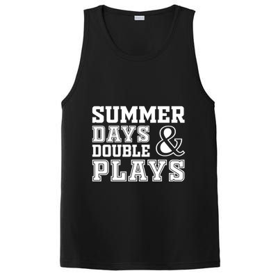 Summer Days and Double Plays Baseball Softball Summer PosiCharge Competitor Tank