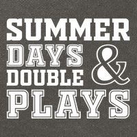 Summer Days and Double Plays Baseball Softball Summer Cotton Canvas Backpack