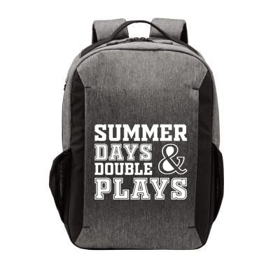 Summer Days and Double Plays Baseball Softball Summer Vector Backpack