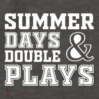 Summer Days and Double Plays Baseball Softball Summer Vector Backpack