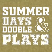 Summer Days and Double Plays Baseball Softball Summer Garment-Dyed Women's Muscle Tee
