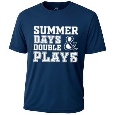 Summer Days and Double Plays Baseball Softball Summer Performance Shirt