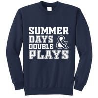 Summer Days and Double Plays Baseball Softball Summer Sweatshirt
