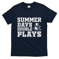 Summer Days and Double Plays Baseball Softball Summer T-Shirt