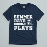 Summer Days and Double Plays Baseball Softball Summer T-Shirt