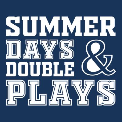 Summer Days and Double Plays Baseball Softball Summer T-Shirt