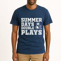 Summer Days and Double Plays Baseball Softball Summer Tall T-Shirt
