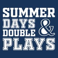 Summer Days and Double Plays Baseball Softball Summer Cooling Performance Long Sleeve Crew