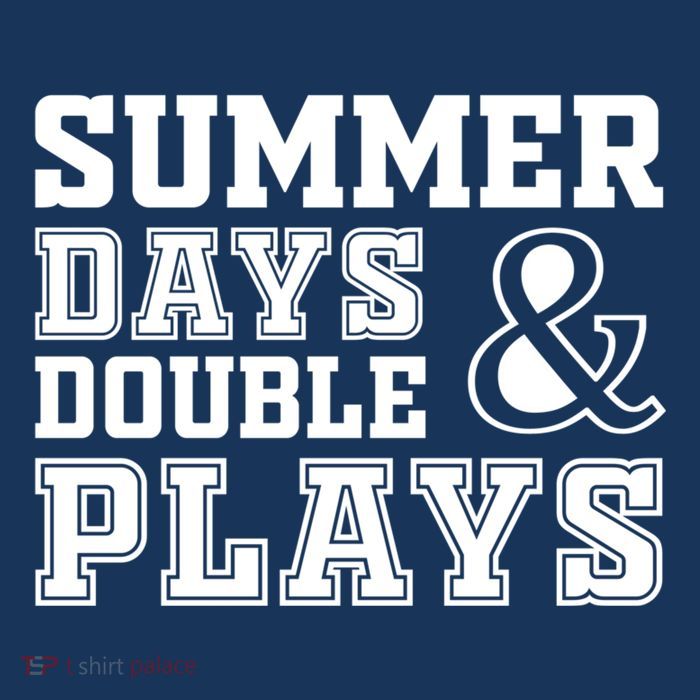 Summer Days and Double Plays Baseball Softball Summer Premium T-Shirt