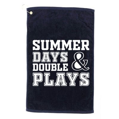 Summer Days and Double Plays Baseball Softball Summer Golf Towel