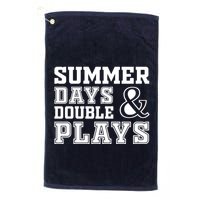 Summer Days and Double Plays Baseball Softball Summer Golf Towel