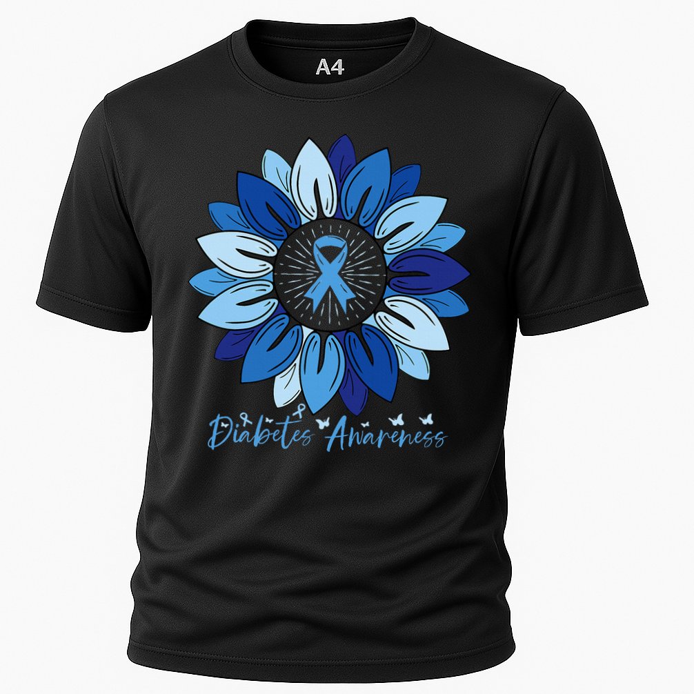 Sunflower Diabetes Awareness Month Cooling Performance Crew T-Shirt