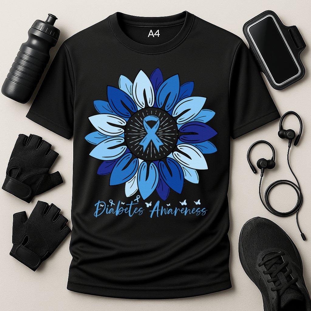 Sunflower Diabetes Awareness Month Cooling Performance Crew T-Shirt