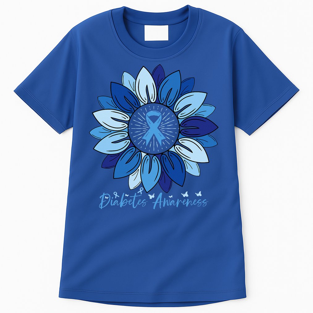 Sunflower Diabetes Awareness Month Tall T-Shirt