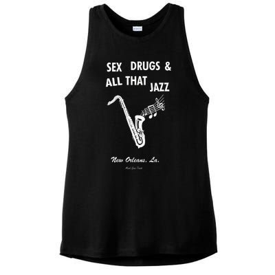 Sex Drugs & All That Jazz Ladies PosiCharge Tri-Blend Wicking Tank