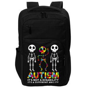 Skull Dance Autism Awareness Tee Mom Dad Kids Autism Impact Tech Backpack