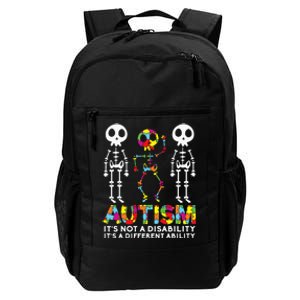 Skull Dance Autism Awareness Tee Mom Dad Kids Autism Daily Commute Backpack