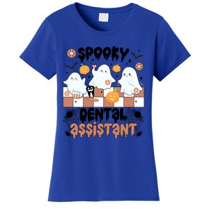 Spooky Dental Assistant Halloween Dental Assisting Groovy Meaningful Gift Women's T-Shirt