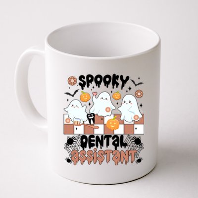 Spooky Dental Assistant Halloween Dental Assisting Groovy Meaningful Gift Coffee Mug