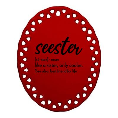 Seester Definition Apparel Seester Ceramic Oval Ornament