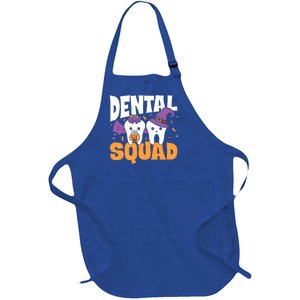 Spooky Dental Assistant Dental Squad Halloween Dentist Great Gift Full-Length Apron With Pockets