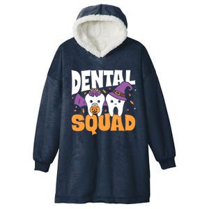 Spooky Dental Assistant Dental Squad Halloween Dentist Great Gift Hooded Wearable Blanket