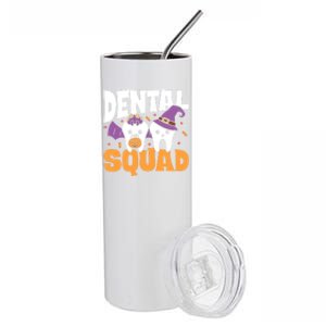 Spooky Dental Assistant Dental Squad Halloween Dentist Great Gift Stainless Steel Tumbler