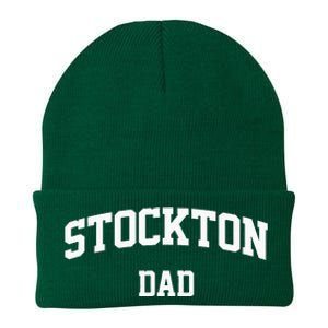 Stockton Dad Athletic Arch College University Alumni Knit Cap Winter Beanie