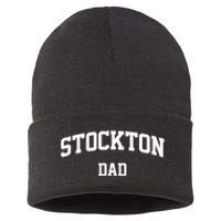 Stockton Dad Athletic Arch College University Alumni Sustainable Knit Beanie