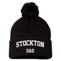 Stockton Dad Athletic Arch College University Alumni Pom Pom 12in Knit Beanie