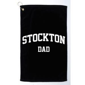 Stockton Dad Athletic Arch College University Alumni Platinum Collection Golf Towel