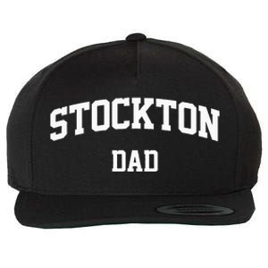 Stockton Dad Athletic Arch College University Alumni Wool Snapback Cap