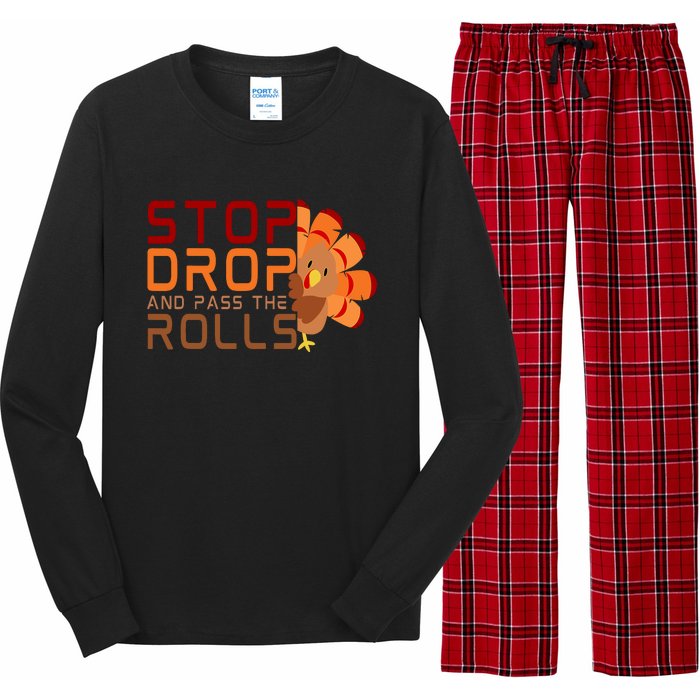 Stop Drop And Pass The Rolls Long Sleeve Pajama Set