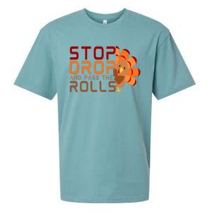 Stop Drop And Pass The Rolls Sueded Cloud Jersey T-Shirt