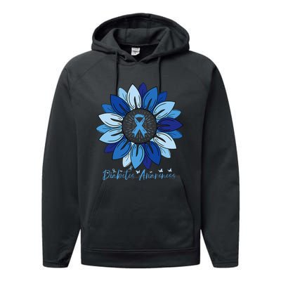 Sunflower Diabetes Awareness Month Performance Fleece Hoodie