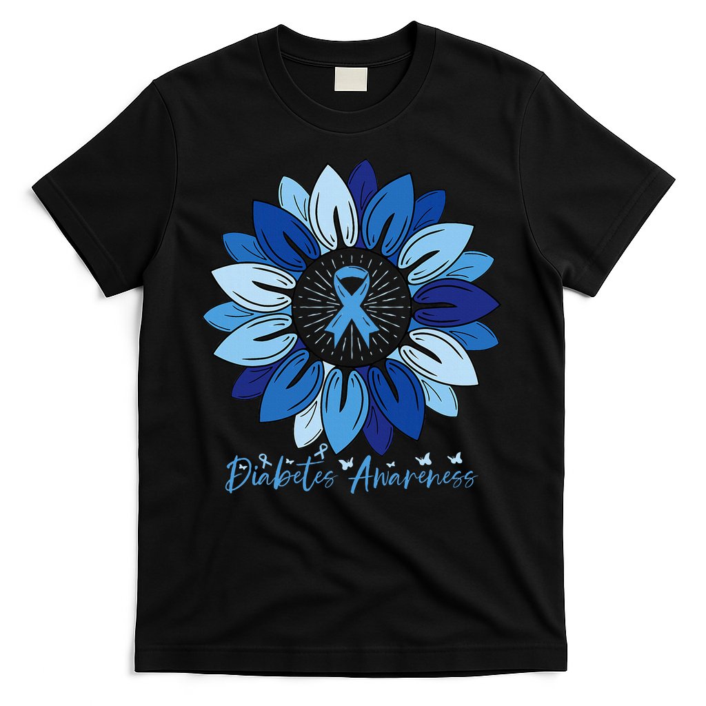 Sunflower Diabetes Awareness Month T-Shirt