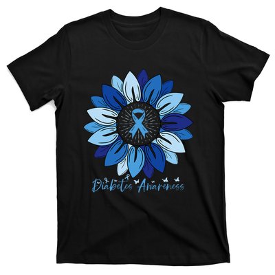 Sunflower Diabetes Awareness Month T-Shirt